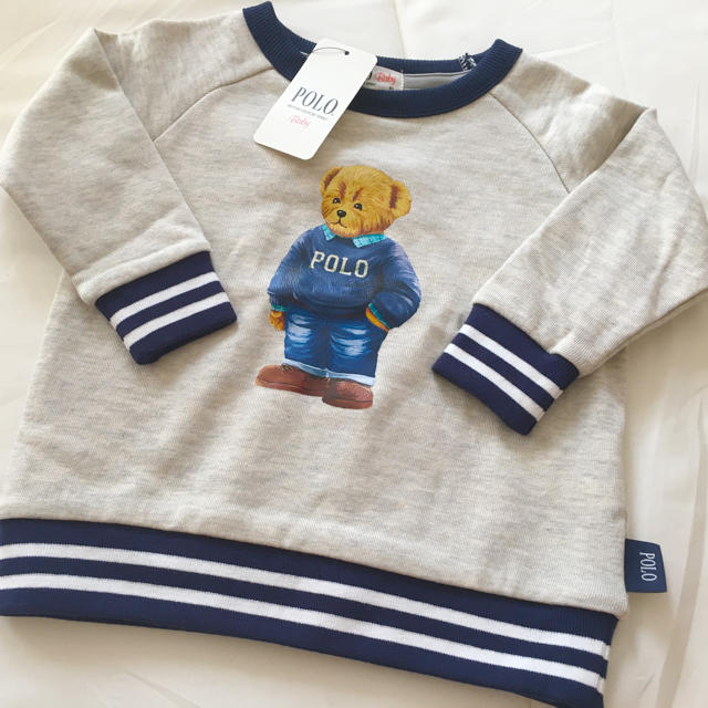 POLO RALPH LAUREN(ポロラルフローレン)の🧸 新品 タグ付き  POLO ポロベア トレーナー POLObaby くま キッズ/ベビー/マタニティのベビー服(~85cm)(トレーナー)の商品写真