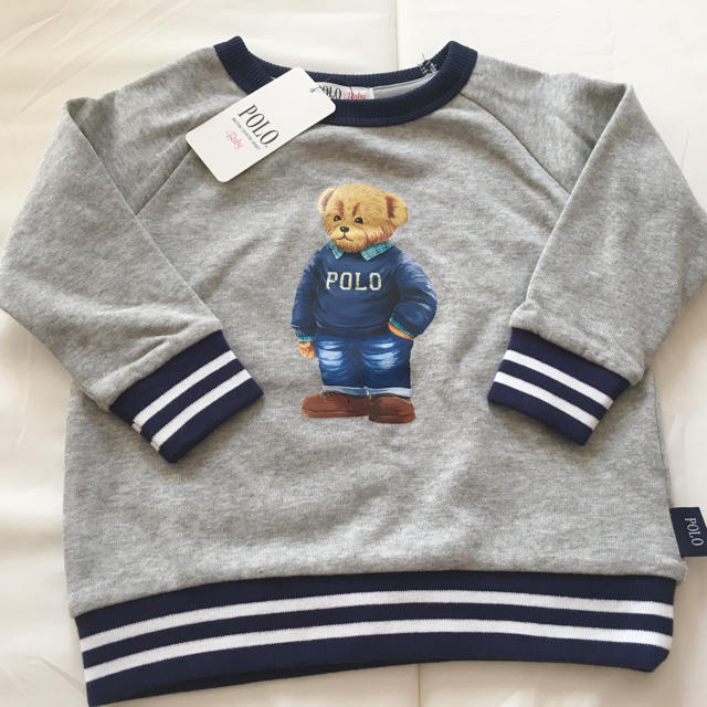 🧸 新品 タグ付き  POLO トレーナー ポロベア ポロベビー くま キッズ/ベビー/マタニティのベビー服(~85cm)(トレーナー)の商品写真