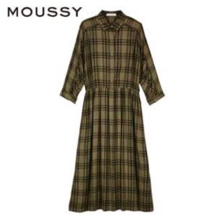 マウジー(moussy)のMOUSSY ♡ チェックワンピース(ロングワンピース/マキシワンピース)