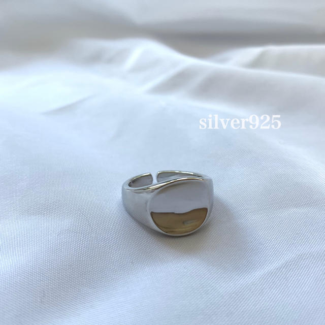 BEAUTY&YOUTH UNITED ARROWS(ビューティアンドユースユナイテッドアローズ)のsilver925  オーバルリング レディースのアクセサリー(リング(指輪))の商品写真