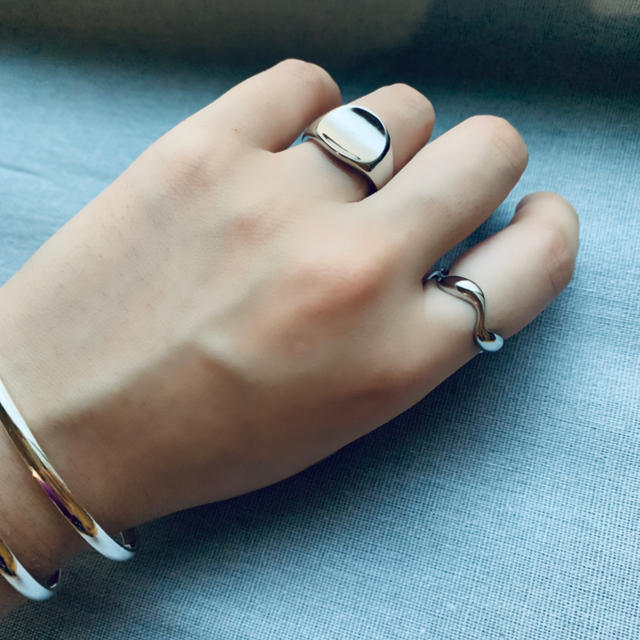 BEAUTY&YOUTH UNITED ARROWS(ビューティアンドユースユナイテッドアローズ)のsilver925  オーバルリング レディースのアクセサリー(リング(指輪))の商品写真