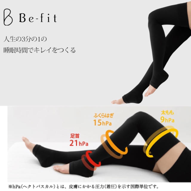 ビーフィット在庫限り☆Be-fit おやすみリラクエステソックス　2足組　MーL☆光電子