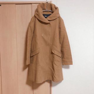 ザラ(ZARA)の出品は11月末まで【ZARA】ラップコート　XL(ピーコート)