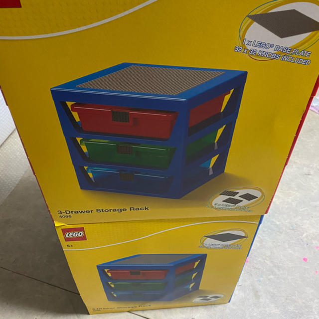 販売アウトレット LEGO レゴ ストレージ ボックス 赤 青セット