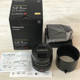 パナソニック(Panasonic)のパナソニック 単焦点 ライカ 42.5mm/F1.2(レンズ(単焦点))