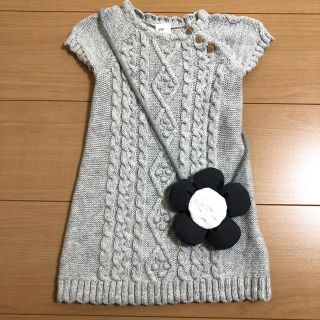 エイチアンドエム(H&M)のH&M Baby ワンピース（お花飾り付）(ワンピース)