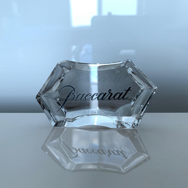 ✯ レア 非売品 Baccarat クリスタル ロゴディスプレイ 置物 ✯