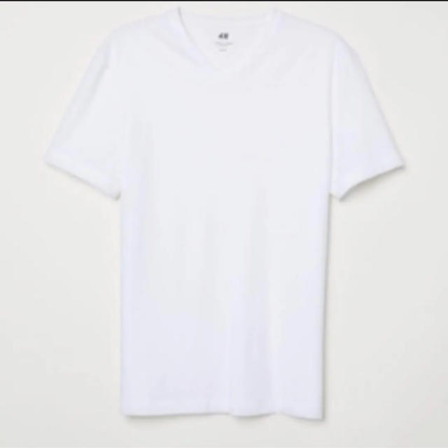 H&M(エイチアンドエム)のH&M エイチアンドエム スリムフィット VネックTシャツ XS 4枚セット メンズのトップス(Tシャツ/カットソー(半袖/袖なし))の商品写真