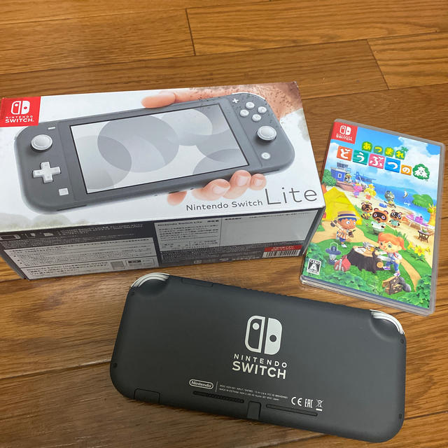 Nintendo Switch Liteグレーの通販 by り's shop｜ラクマ