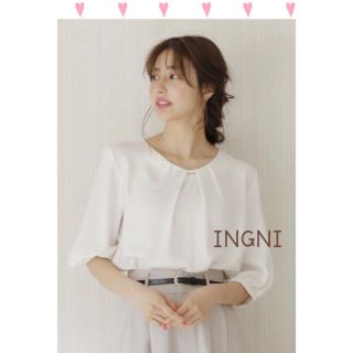 イング(INGNI)の【新品・未開封】イング  トップス  INGNI 白 ブラウス　(シャツ/ブラウス(半袖/袖なし))