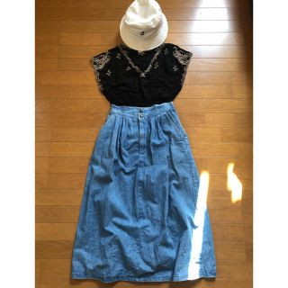 サンタモニカ(Santa Monica)の古着★デニム★vintage★ロングスカート★(ロングスカート)