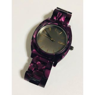 ニクソン(NIXON)の【電池新品の美品】NIXONのTIME TELLER ベルベットパープルカラー(腕時計)