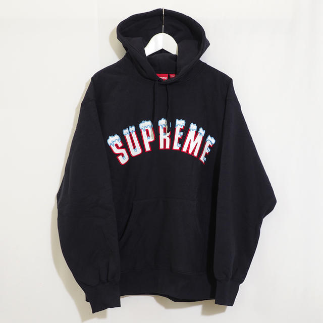 Supreme Icy Arc Hooded Sweatshirt Navy L