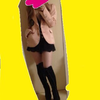 ジャケット】Honey Bunch ハニーバンチ ブラック フリーサイズ