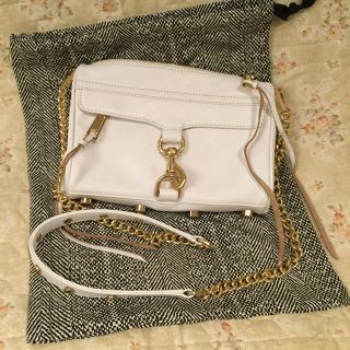 レベッカミンコフ(Rebecca Minkoff)のレベッカミンコフ白ゴールドチェーンバッグ(ショルダーバッグ)