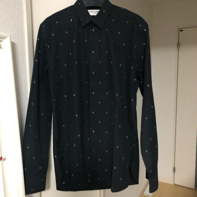 Saint Laurent - saint laurent 37 新品未使用 イナズマ柄 シャツ 正規