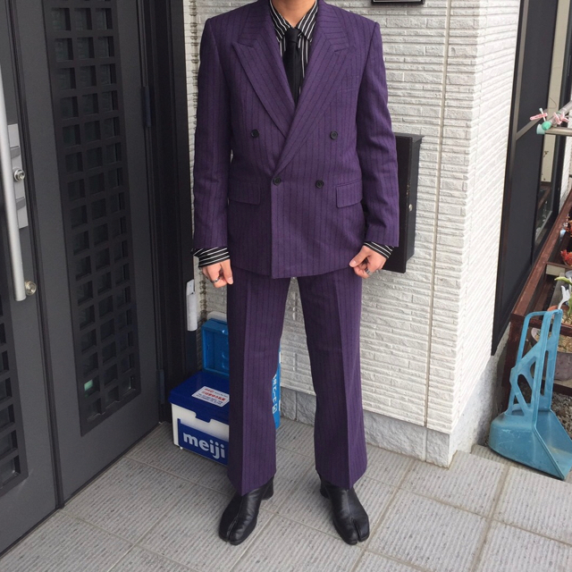 JOHN LAWRENCE SULLIVAN(ジョンローレンスサリバン)のlittle big 19aw purple セットアップ メンズのスーツ(セットアップ)の商品写真