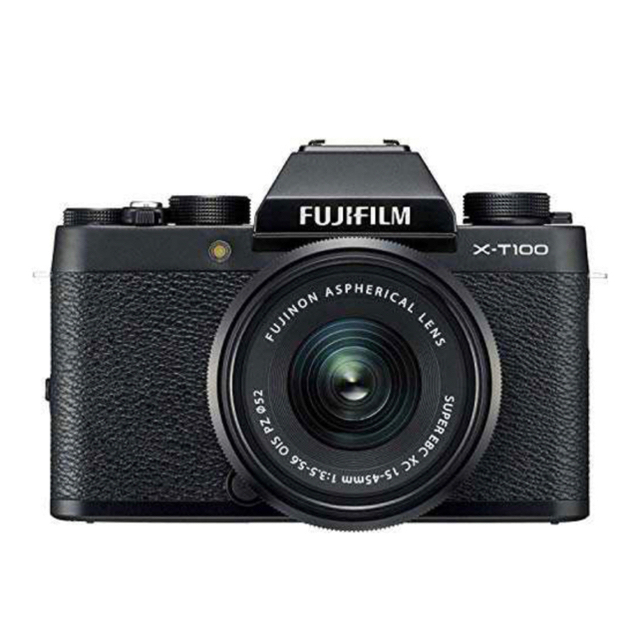 富士フイルム(フジフイルム)の美品 / FUJIFILM X-T100 ミラーレス一眼カメラレンズキット スマホ/家電/カメラのカメラ(ミラーレス一眼)の商品写真