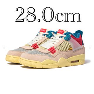 ナイキ(NIKE)のUNION × NIKE AIR JORDAN 4 "GUAVA"(スニーカー)