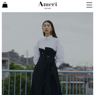 アメリヴィンテージ(Ameri VINTAGE)のMILLEFEUILLE SHIRT DRESS(ロングワンピース/マキシワンピース)