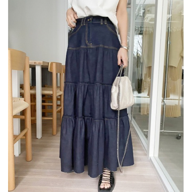 Ameri VINTAGE - AMERI DENIM TIERED SKIRTデニム ティアード スカート