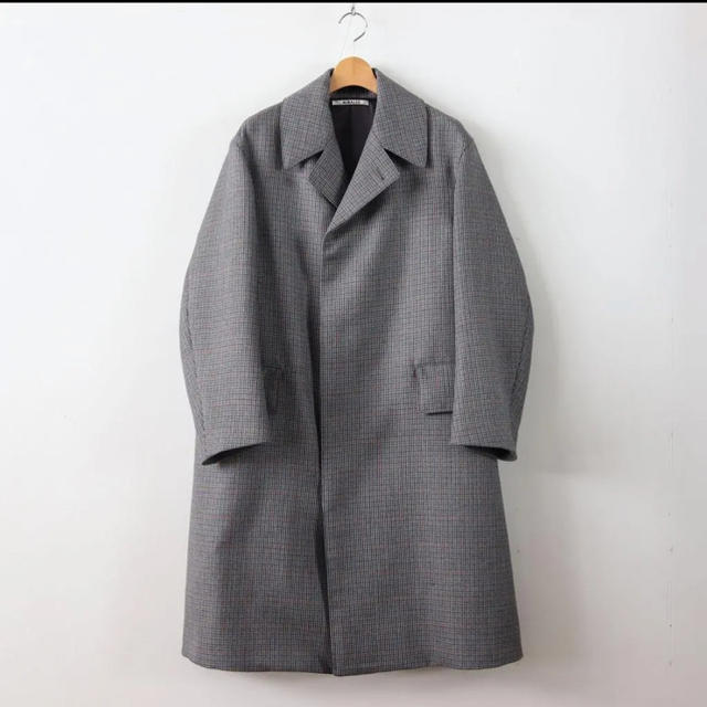 品多く FACE DOUBLE 本日限定 オーラリー - COMOLI CHECK COAT LONG