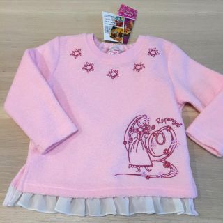 ディズニー(Disney)のディズニープリンセス ラプンツェル 裏起毛トレーナー 80 新品(トレーナー)