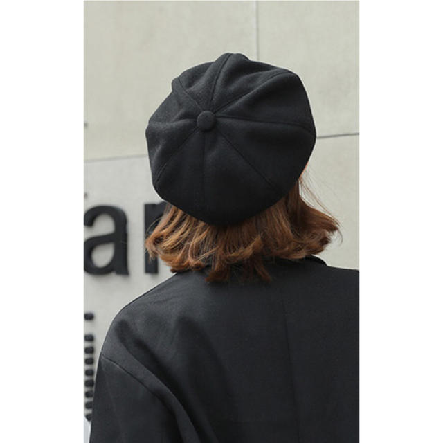 キャスケット　帽子 ブラック レディースの帽子(キャスケット)の商品写真