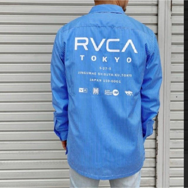 メンズ新品 RVCA ルーカ M 長袖 ワークシャツ STAFF LS SHIRTS