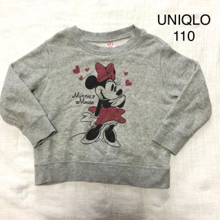 ユニクロ(UNIQLO)のUNIQLO★ミニー トレーナー 110(Tシャツ/カットソー)