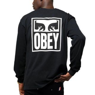 オベイ(OBEY)のオベイ ★ S ヘビーウェイトTシャツ フロント バックプリント ロンT(Tシャツ/カットソー(七分/長袖))