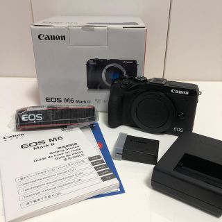 キヤノン(Canon)のCanon EOS M6 MarkⅡ ブラック本体(ミラーレス一眼)