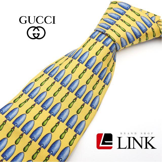 Gucci(グッチ)のグッチ　GUCCI ネクタイ スコップ柄　移植ゴテ柄 最高級シルク100% メンズのファッション小物(ネクタイ)の商品写真