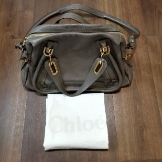 クロエ(Chloe)のクロエ　グレー　パラティ　ショルダー　バッグ　2way(ショルダーバッグ)