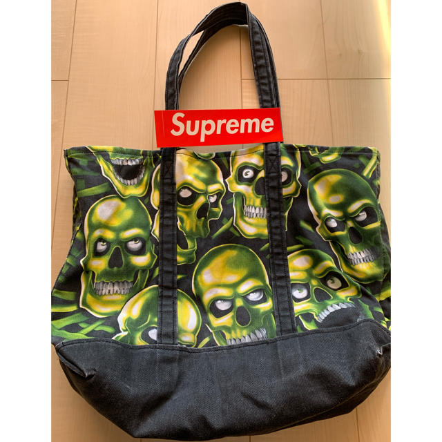 Supreme - Supreme 18SS Skull Pile Denim Tote Bag の通販 by リコの ...