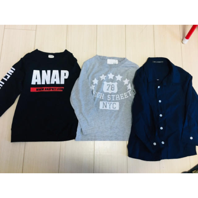 ANAP Kids(アナップキッズ)の男の子用洋服7点セット☆110cm☆まとめ売り キッズ/ベビー/マタニティのキッズ服男の子用(90cm~)(その他)の商品写真