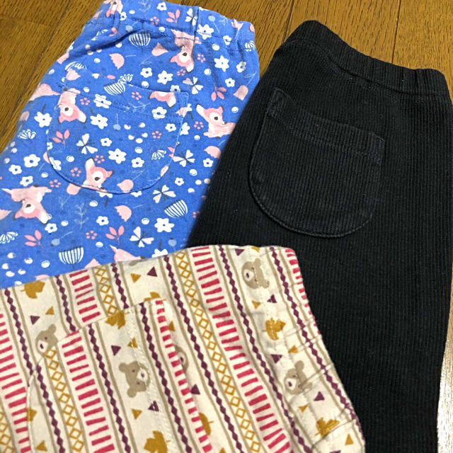 ⑤UNIQLO  10分丈レギンス3着セット　スヌーピー