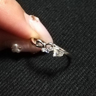 サマンサティアラ(Samantha Tiara)のリング 指輪ハートリボンモチーフ_K7WG(リング(指輪))