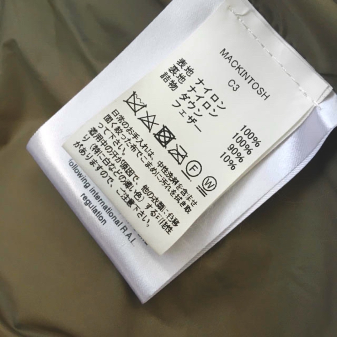 MACKINTOSH マッキントッシュ ダウンコート ¥121.000ジャケット/アウター