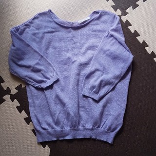 淡い紫の七分袖ニット♪(ニット/セーター)