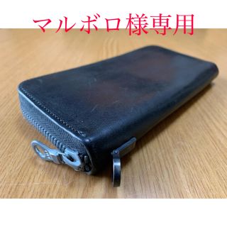 イサムカタヤマバックラッシュ(ISAMUKATAYAMA BACKLASH)のBACKLASH  GUIDIコードバンラウンドZIP長財布(長財布)