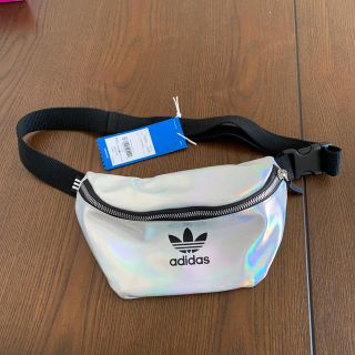 新品adidas オリジナルス ウエスト ポーチ ボディ バッグ メタリック