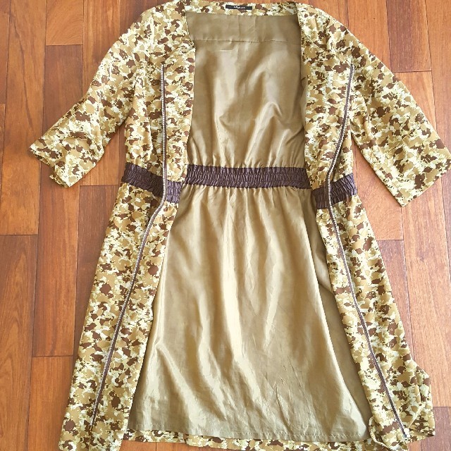 dinos(ディノス)のdinos RULe ワンピース ジャケット 黄 コート 羽織り レディースのワンピース(ひざ丈ワンピース)の商品写真