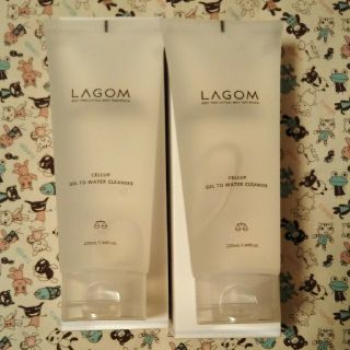 ラーゴム(LAGOM)のラゴム ジェルトゥウォーター クレンザー 220ml 2個セット 未使用(洗顔料)