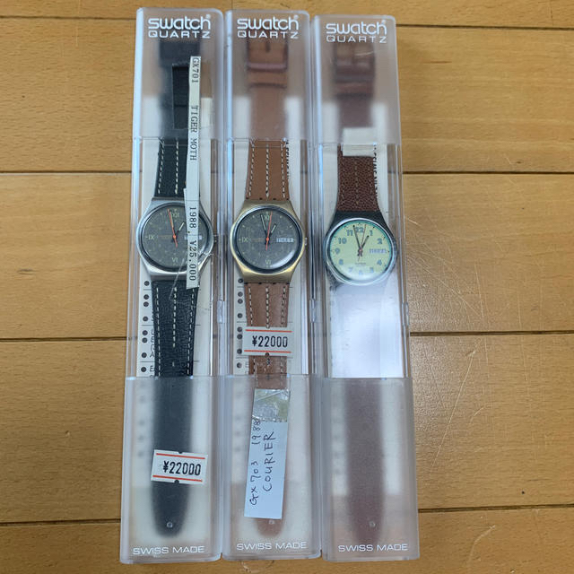 再入荷安い swatch - スウォッチ 腕時計 初期 革ベルト3種の通販 by とーたん31's shop｜スウォッチならラクマ 新品限定品
