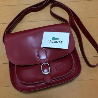 ラコステライブ(LACOSTE L!VE)のラコステ　LACOSTE バッグ　レッド　(ショルダーバッグ)