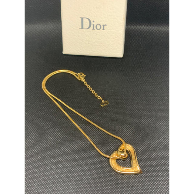 Christian Dior(クリスチャンディオール)の【稀少】美品 クリスチャン ディオール ハートネックレス /ヴィンテージR49 レディースのアクセサリー(ネックレス)の商品写真