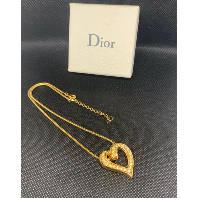 Christian Dior(クリスチャンディオール)の【稀少】美品 クリスチャン ディオール ハートネックレス /ヴィンテージR49 レディースのアクセサリー(ネックレス)の商品写真