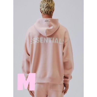 フィアオブゴッド(FEAR OF GOD)のエッセンシャルズ リフレクティブ パーカー ピンク M(パーカー)