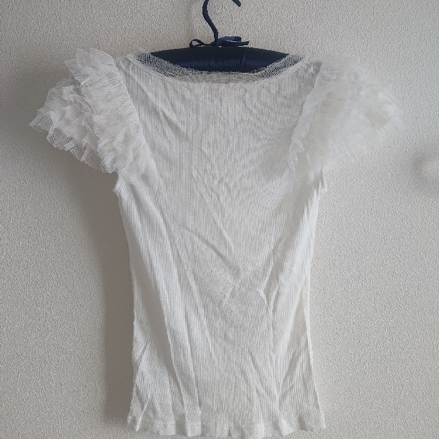 H.P.FRANCE(アッシュペーフランス)のdiamond bar白トップスTシャツ カットソー レディースのトップス(Tシャツ(半袖/袖なし))の商品写真